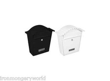 STERLING CLASSIC STEEL VICTORIAN STYLE OUTDOOR LETTER POST MAIL BOX SECURE LOCK