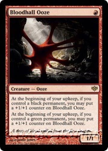 BLOODHALL OOZE Conflux MTG Red Creature — Ooze RARE - Picture 1 of 1