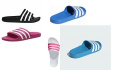 Adidas Adilette Aqua Duramo Kids 5 Colors Swim Shoe, Shower Shoe, Size 28-38