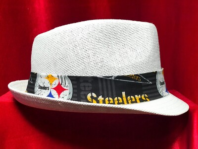 NFL Pittsburgh Steelers unisex summer fedora Panama straw 