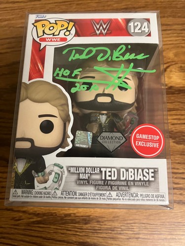 Autogramm Ted DiBiase Funko Million Dollar Man WWE Becket signed Auto