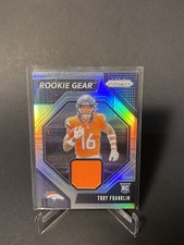 2024 Panini Prizm Troy Franklin Rookie Gear Silver Patch RC #RG-TFN Broncos