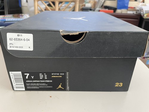 Jordan Jumpman Team 2 Premium GG 7Y Black Rio Teal 874749-003 - Picture 8 of 11