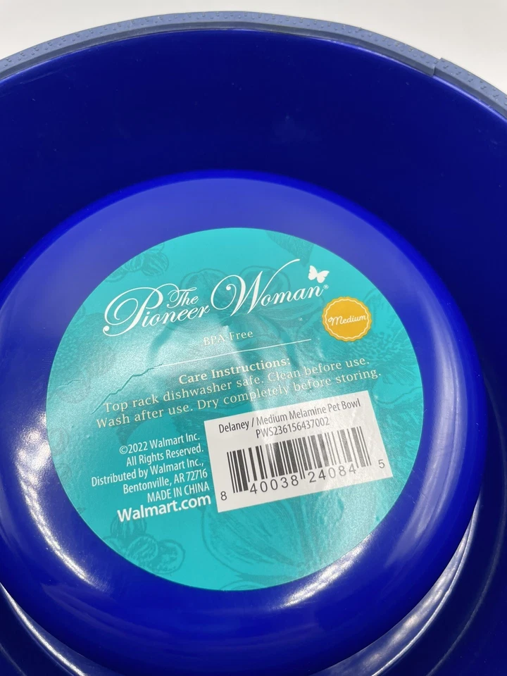 Tigela de melamina para animais de estimação The Pioneer Woman Delaney 22 onças - Imagem 4 de 4
