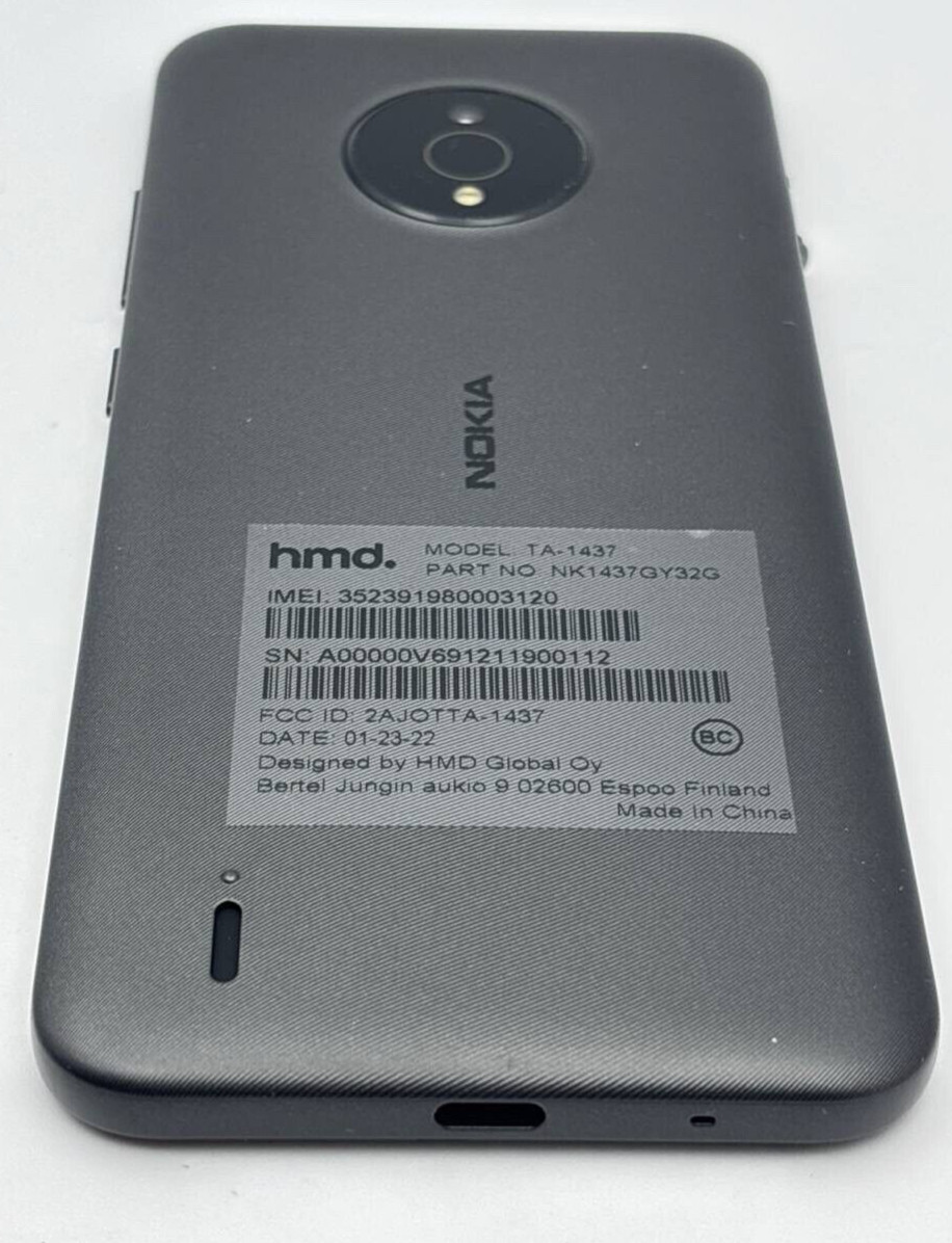 Nokia C200 TA-1437 Android Smartphone 13MP 6.1" 32GB Tracfone 4G LTE LOCKED