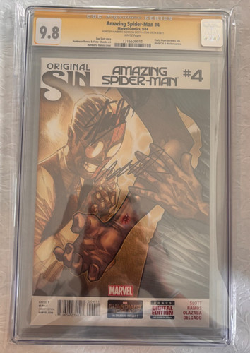 The Amazing Spider-Man #4 (2014) CGC SS 9.8 SIGNED BY STAN LEE & HUMBERTO RAMOS