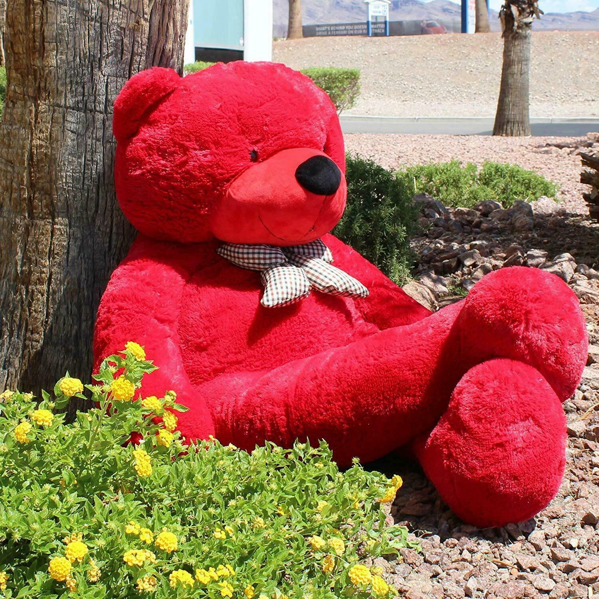 Joyfay 63in 160cm Red Giant Teddy Bear Plush Toy Birthday 