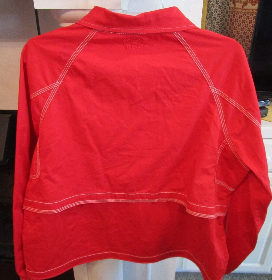 Ropa: Chaqueta roja deportiva vintage Oleg Cassini para mujer L Foto 3 de 3