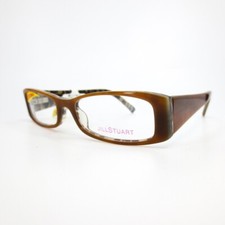 Jill Stuart Eyeglasses JS193A-1 Brown Rectangle Full Rim Frames 50[]17 135mm a10