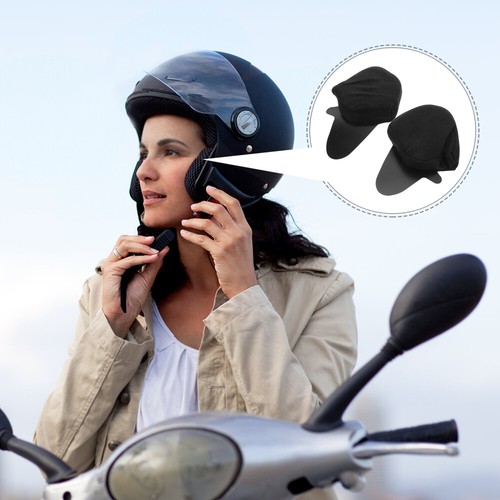 2 Pcs Motorcycle Helmet Accessories Ear Pad Full Coverage Ears Protection Bike