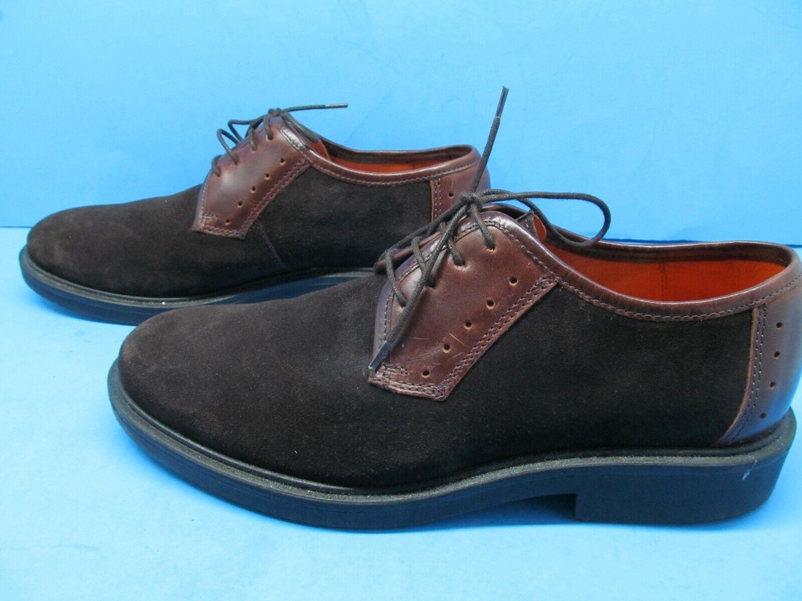 SAOLA Derby uomo Antonio Parriego in pelle marrone e nabuk taglia US 9 EUR 42