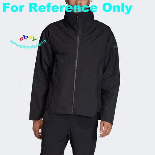 ADIDAS TERREX MYSHELTER GORE-TEX PACLITE RAIN JACKET FP8450 BLACK MENS SZ SMALL - 第 2/20 張圖片