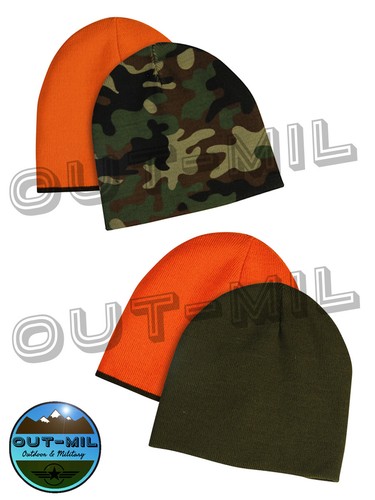 Cappello Papalina reversibile Arancione caccia pesca bosco Verde, Mimetico  | eBay