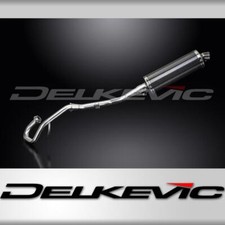 YAMAHA WR125R 2009-2018 FULL EXHAUST SYSTEM 350mm CARBON OVAL BSAU SILENCER
