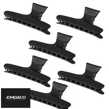 Pack Of 4 WOMANS HAIR CLIPS BLACK  Clamp Grip Hairstyle Bulldog Hairpins