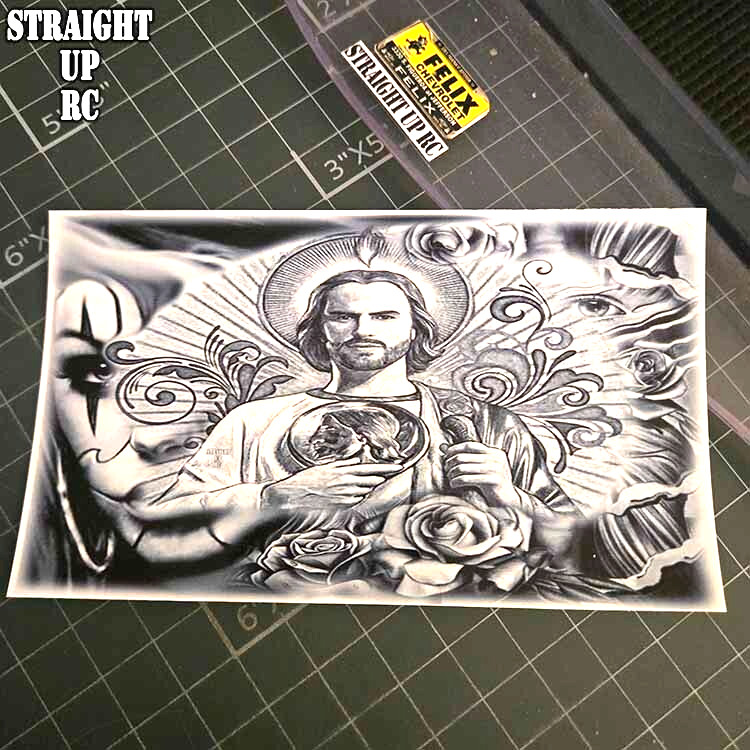 Custom Waterslide Decal - RC Lowrider "Airbrush Mural" Style