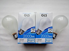 2x 150w E27 Edison Screw ES GLS Incandescent Proper Light Bulb Old Type Tungsten