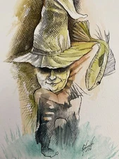 Cardboard Water Color Ink Books Ilustración