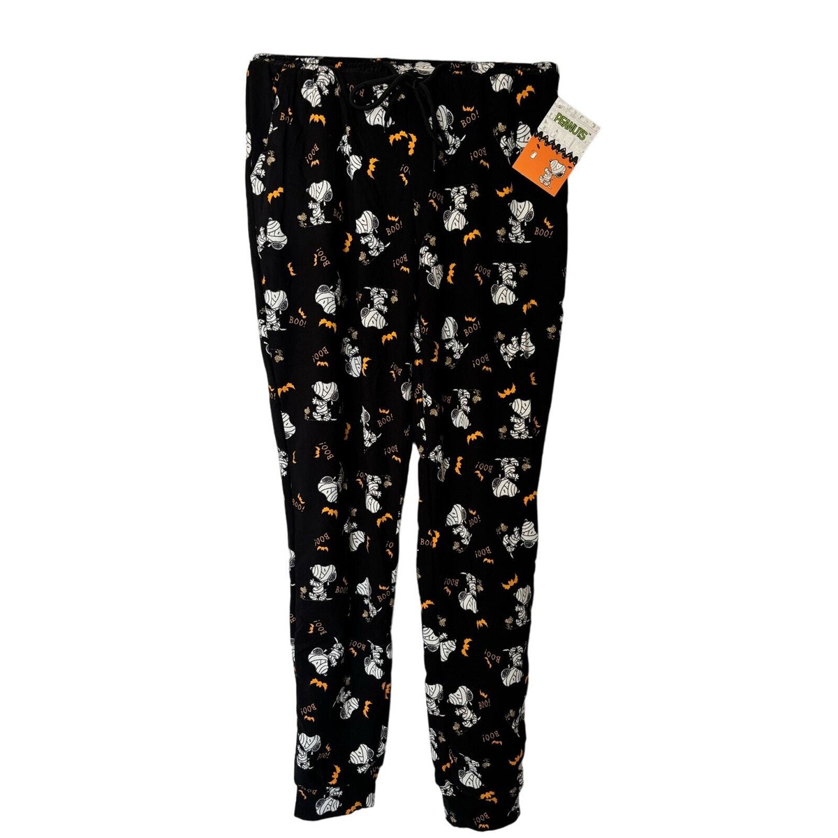 Snoopy and Woodstock mummy Halloween drawstring pajama pants