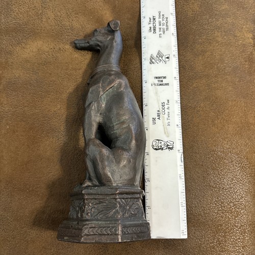 Statua Levriero/Whippet Bronzo 9" - Foto 4 di 6