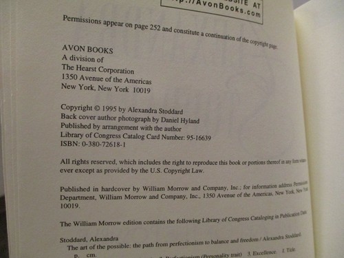 THE ART OF THE POSSIBLE By Alexandra Stoddard, softcover,1995 - Picture 3 of 9