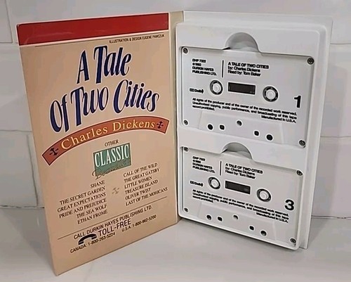 Durkin Hayes Audio Cassettes A Tale Of Two Cities Read By Tom Baker - Picture 2 of 3