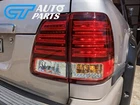 Clear Red LED Tail Lights for 98-07 TOYOTA LAND CRUISER FJ100 LC100 taillights