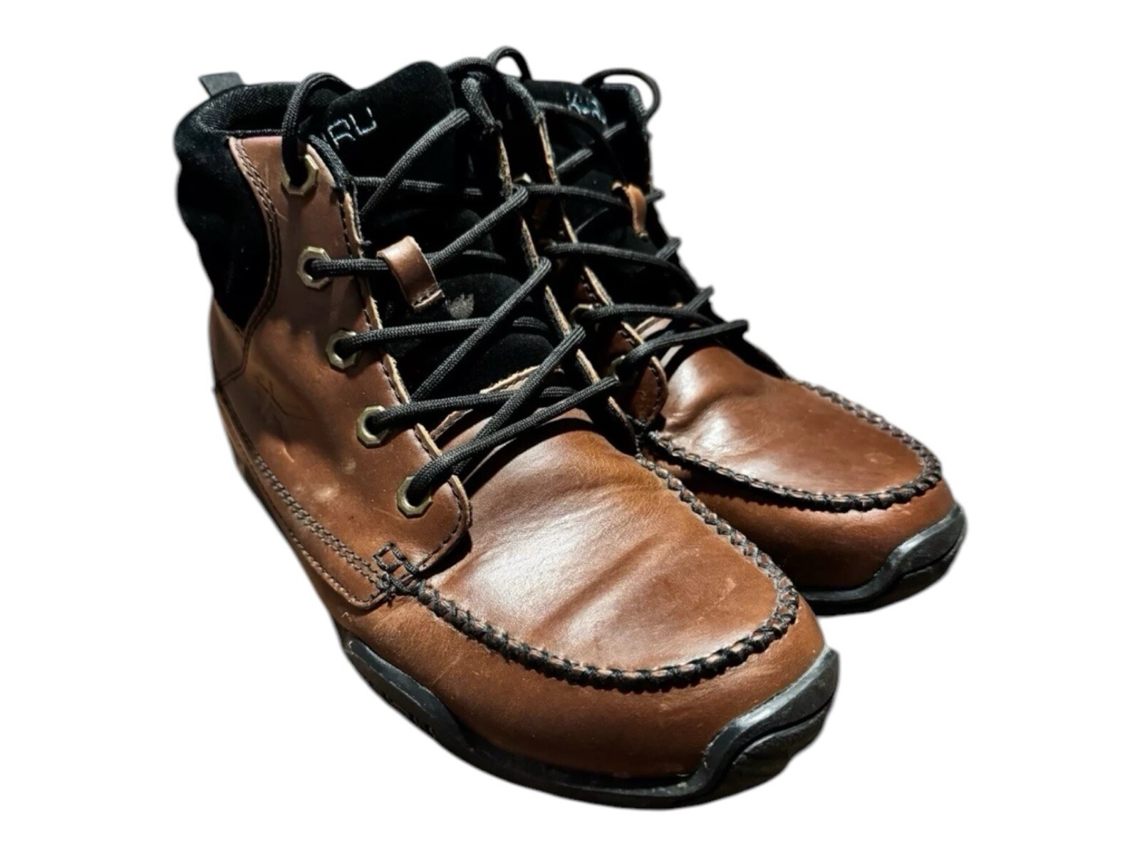 KURU Quest Men's Size 8 Brown Leather Ankle Lace Up Camp Hiking Boots Mountain image 2