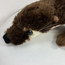 19” Brown Wildlife Artists Plush River Otter Stuffed Animal Lying down