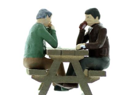 We are EATING Figures missing from your scenes O Scale set #1 unpainted