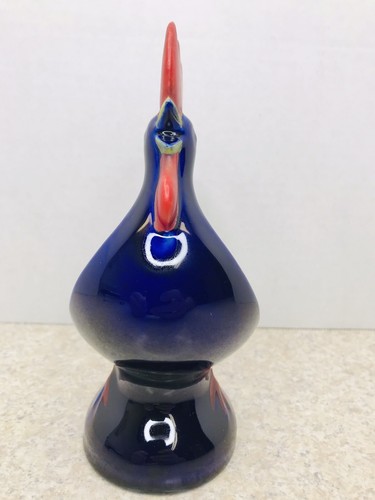 1968 Goebel Figure Gra 194 Rooster Bank W Germany 7” With Key - Picture 6 of 11