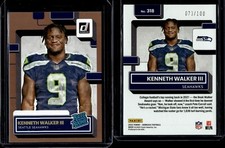 2022 Panini Donruss Rated Rookies Portrait Studio Series Kenneth Walker III /100