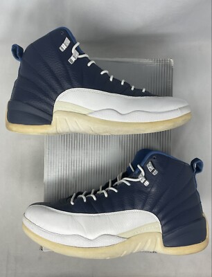 Air Jordan 12 Retro Obsidian 2012 130690 410 Obsdn/University Blue-Wht Size 10.5