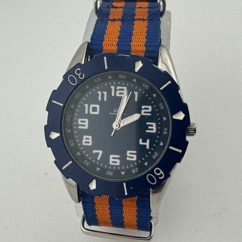Orologio US Polo Assn Quarzo Donna Argento Blu Lunetta Girevole Analogico Batteria Nuova - Foto 2 di 6