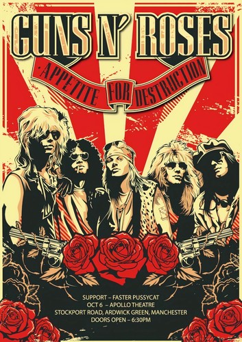 Carteles de música banda de rock concierto cartel de concierto pared arte impresiones de imágenes MUCHAS OPCIONES - Imagen 16 de 84