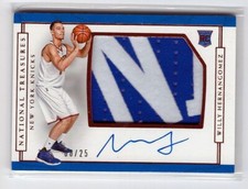 Willy Hernangomez 16/17 National Treasures RC Auto #182 SN #08/25
