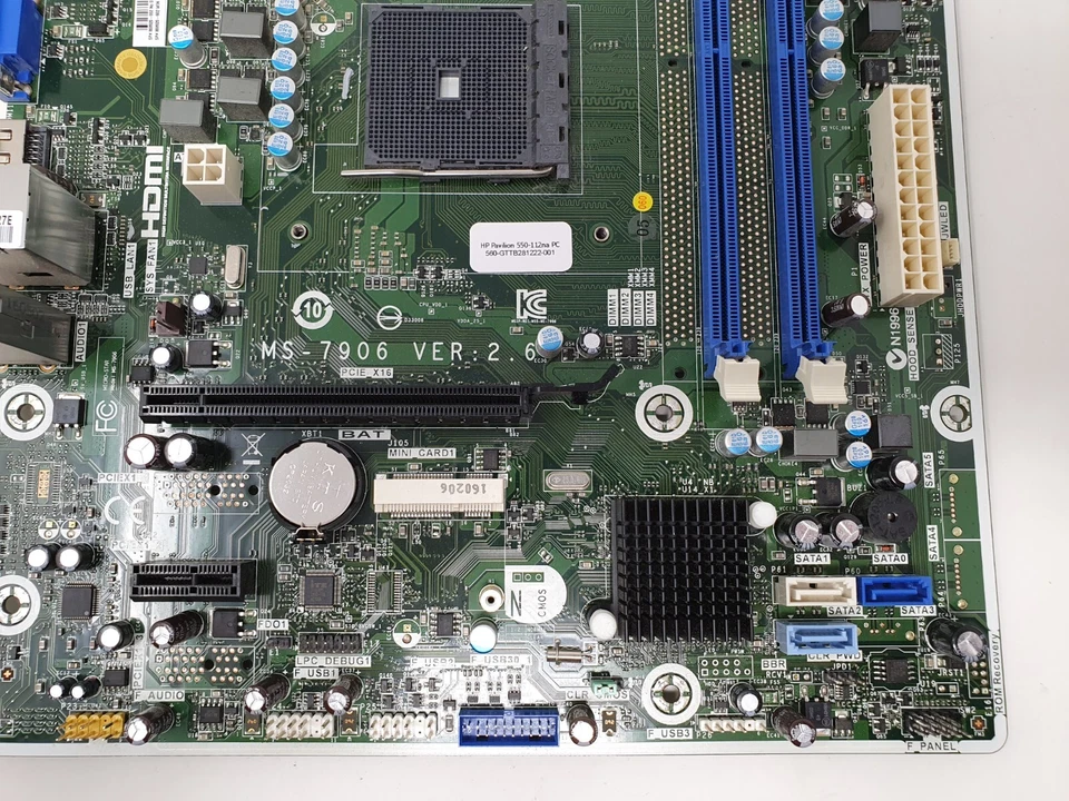 HP Pavilion 550-112na PC Motherboard MS-7906 VER 2.6 AMD FM2 DDR3 Main Board - Image 4 of 4