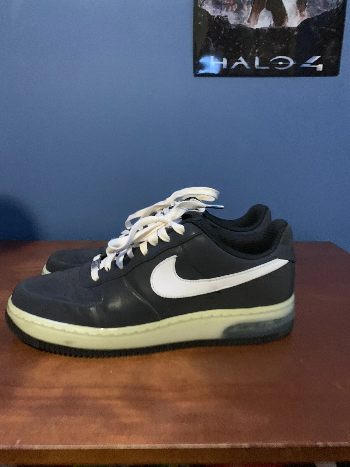 NIKE AIR FORCE ONE 1 SUPREME MAX 11 REFLECTIVE 3M NOIR BLANC 318772 011