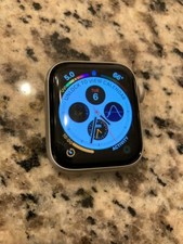 Apple Watch Series 5 40mm Silver Case White Band - (MWV62LL/A) for sale  online | eBay