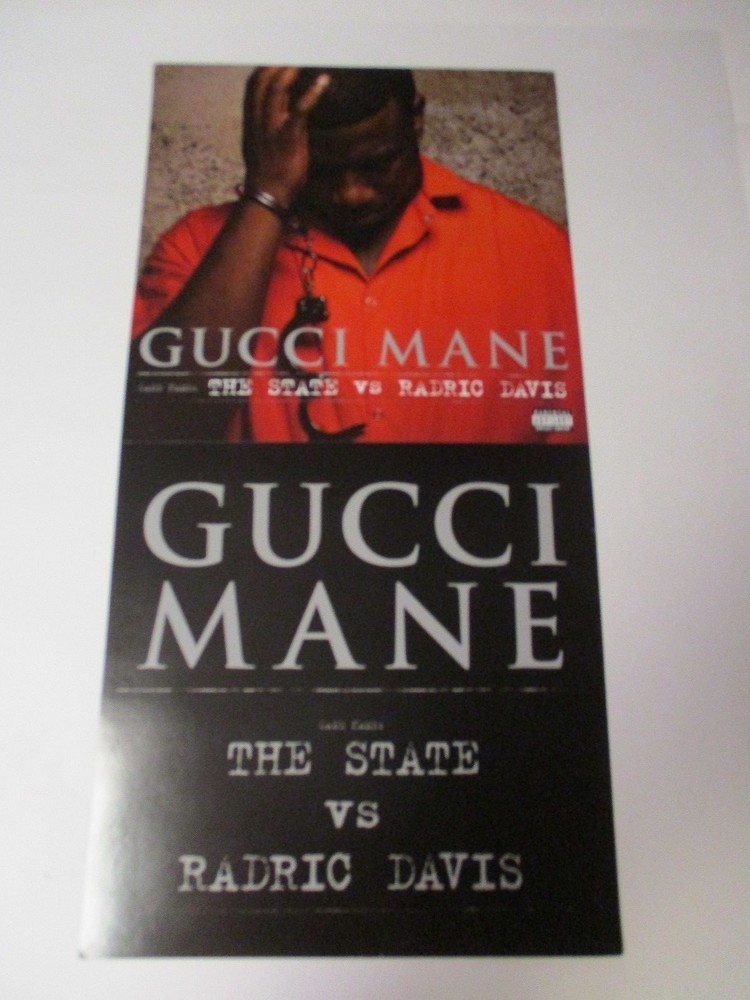 Gucci Mane The State Vs Radricc Davis 2009 Promotional  Poster 2Sided 12X24 NEW