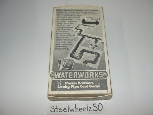 Vintage Waterworks Card Game 1972 Parker Brothers NOT COMPLETE 770 Leaky Pipe - Picture 3 of 3