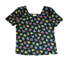Vintage Kasper Floral Blouse Top