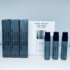 3 Issey Miyake L'eau D'issey Eau de Parfum .02oz/0.6ml New Release 2025