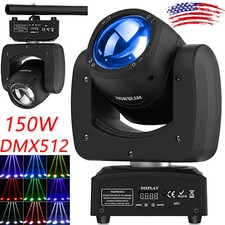 LED Moving Head Light 4in1 RGBW Beam Stage DMX Spot Lighting DJ Disco Club 150W