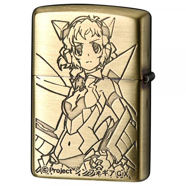 Senki Zesshou Symphogear GX Zippo (Carol & Elfnein) brass double