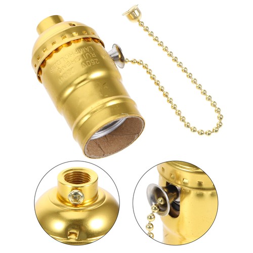 Zipper Lamp Holder Vintage Holders Ceiling Light Socket Touchable