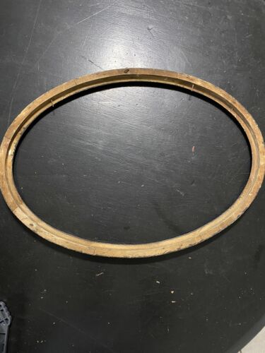 Rare Oval Convex Bubble Glass Picture Frame Offizier's Kasino (Officer's Mess) - Picture 13 of 22
