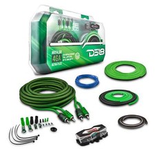 DS18 AKIT4.GR 4-GA Amplifier Installation Kit - Up to 1680 Watts RMS - Green