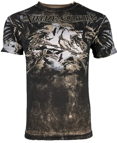 Xtreme Couture By Affliction Men's Tribal Cycle Biker Graphic T-Shirt - Premium Cotton Tee