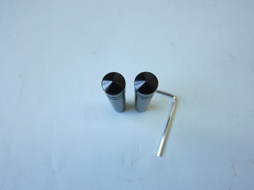Lowrider Hydraulics switch extensions aluminum anodized, 2 pcs, black & wrench - Picture 2 of 7